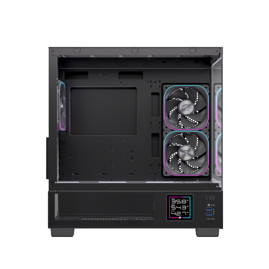 CASE EINAREX SM501D RGB  BLACK / WHITE - Sẵn 3 FAN