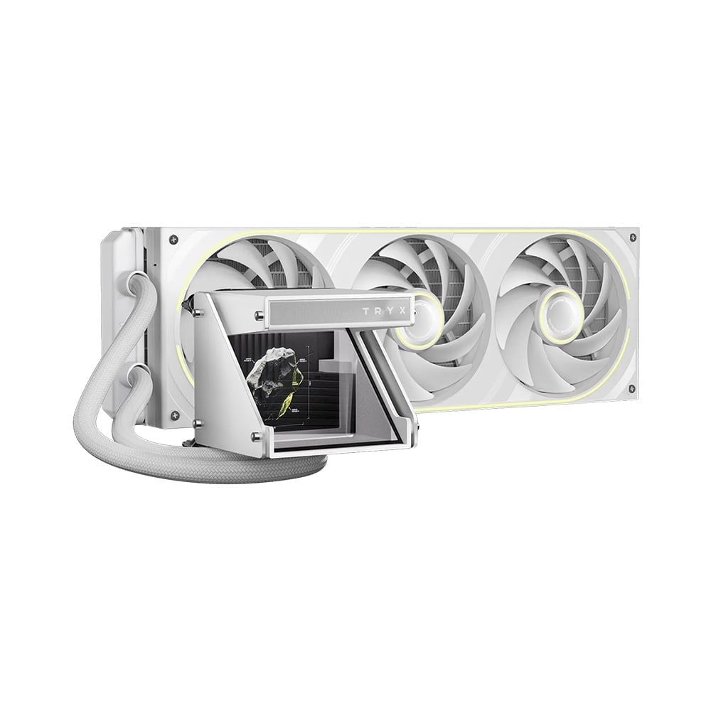 Tản nhiệt nước AIO TRYX HOLO ARGB 360 White ( Tản BH 72T , màn hình 24T ) Chính hãng VN