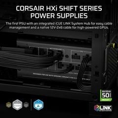 Nguồn máy tính Corsair HX1000i SHIFT 1000W 80 Plus Platinum - ATX 3.1 & PCIe 5.1 CP-9020265-NA