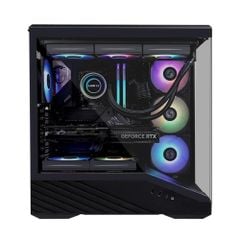 Vỏ case Lian Li Vector V100 (Kèm sẵn 4 Fan) (CASELLV100RX) | Mid Tower, Kính cường lực, ARGB, Đen