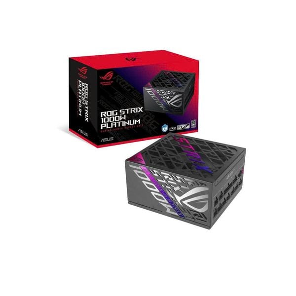 NGUỒN ASUS ROG STRIX 1000P PLATINUM BLACK (1000W / ATX 3.1/ PCIe 5.1/ 80 Plus Plantinum/ Full Modular)