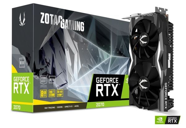 Card màn hình Zotac RTX 2070  8GB 2 Fan 2ND