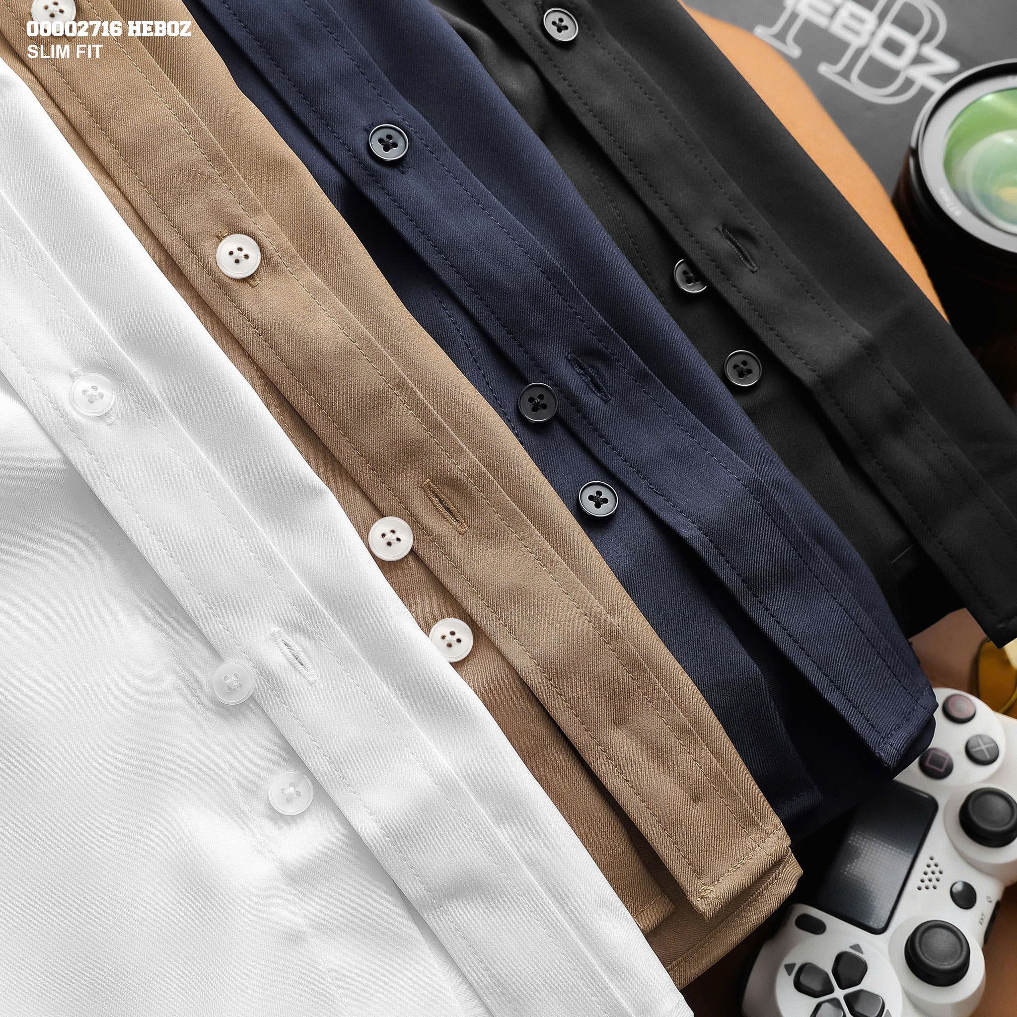  Áo sơ mi nam Heboz basic 4M - 00002716 