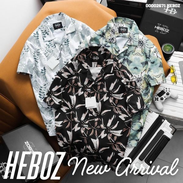  Áo sơ mi nam Heboz graphic 3M - 00002671 