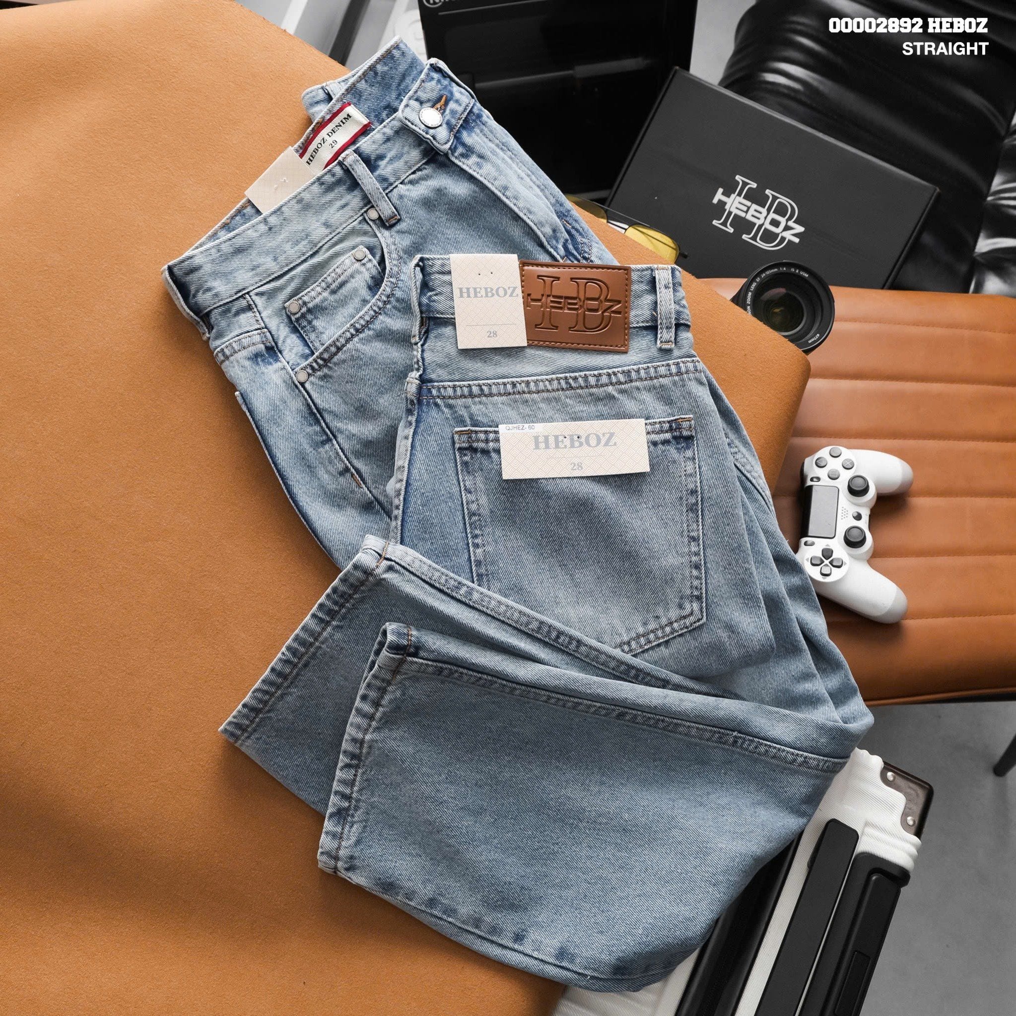  Quần jean nam Heboz dáng suông D060 - 00002892 