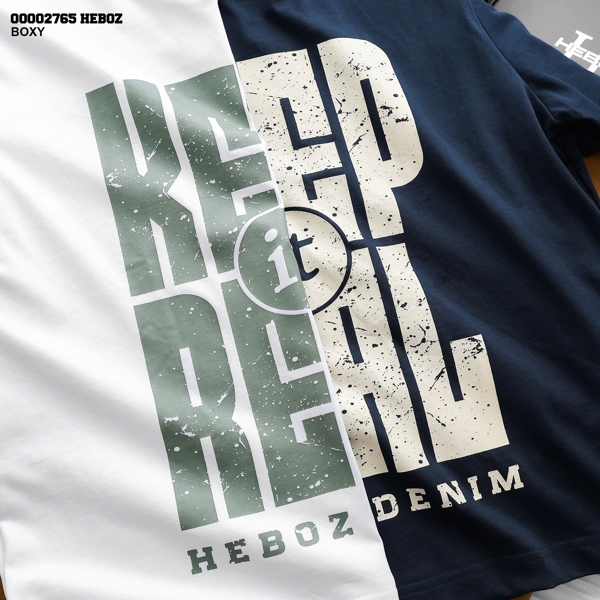  Áo thun nam Heboz keep boxy 2M - 00002765 
