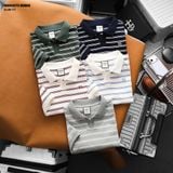  Áo polo HEBOZ striped Vneck 4M - 00003173 