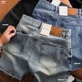  Quần short jean HEBOZ rawcut straight S30 - 00003250 