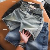  Quần short jean HEBOZ rawcut straight S29 - 00003249 