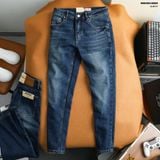  Quần jean nam Heboz dáng slim trơn D32 - 00003253 