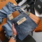  Quần jean Heboz dáng slim trơn D41 - 00003267 