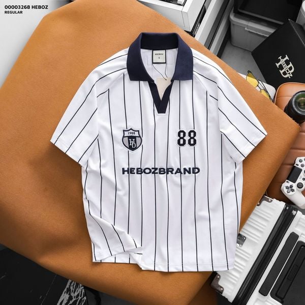  Áo polo Heboz striped relax 2M-00003268 