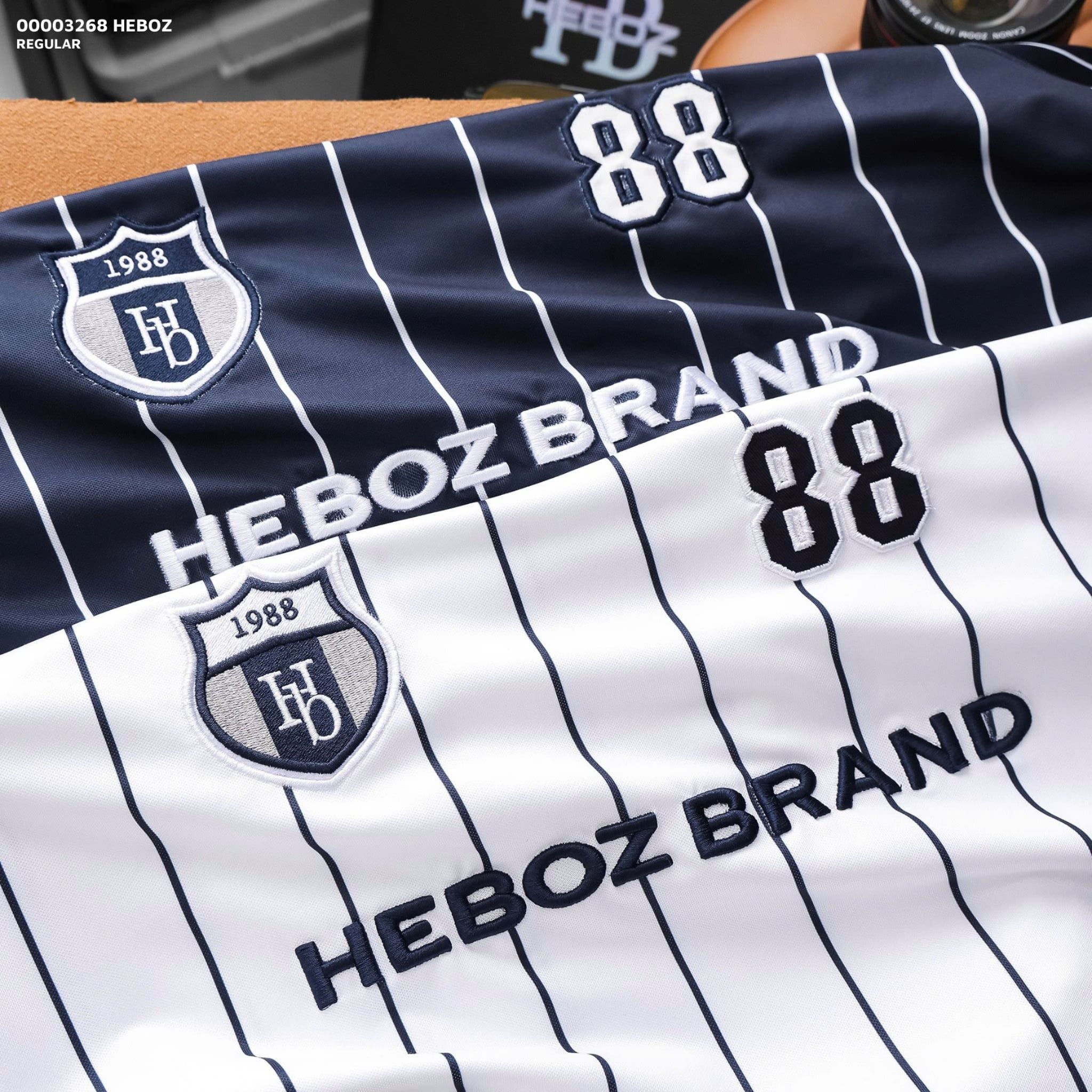  Áo polo Heboz striped relax 2M-00003268 