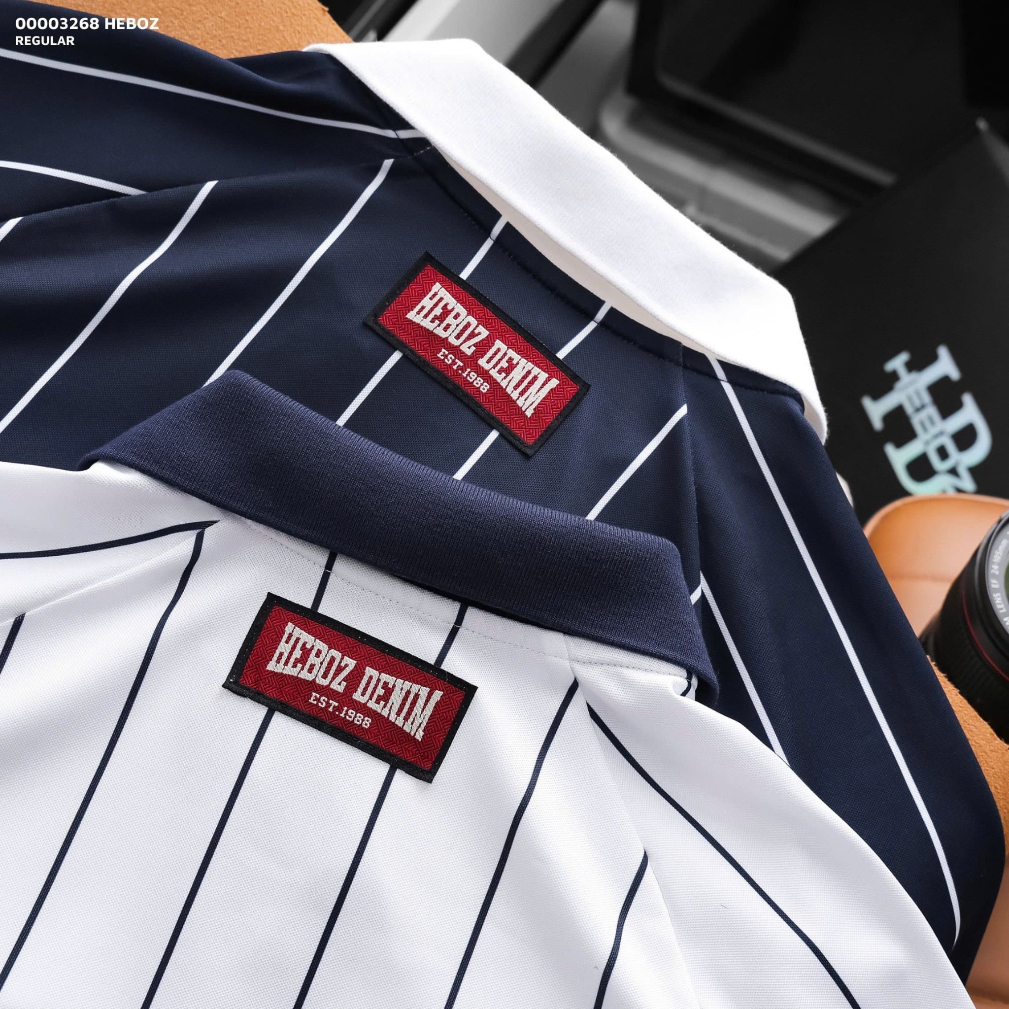  Áo polo Heboz striped relax 2M-00003268 