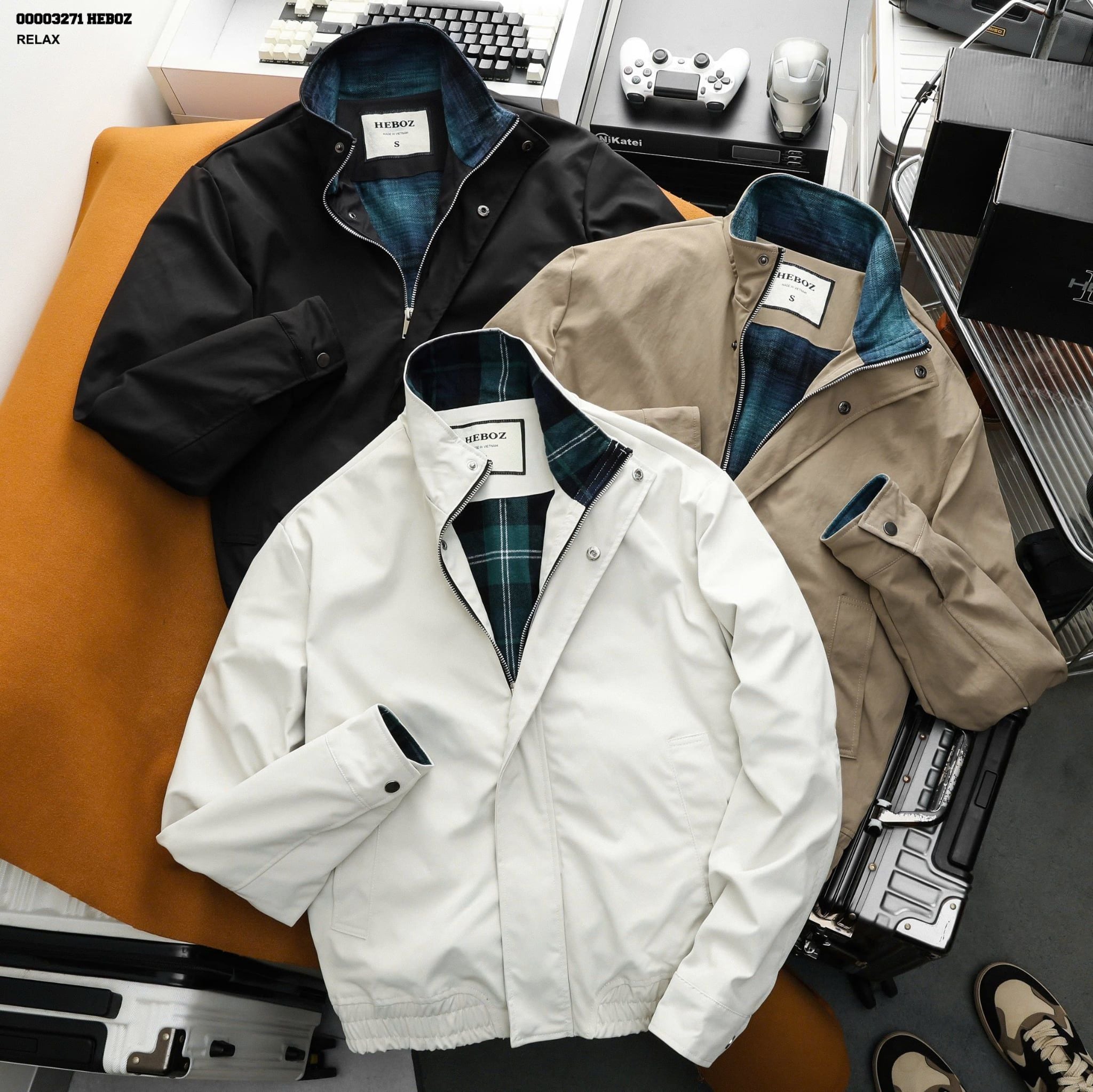  Áo khoác Heboz Signature Harrington 3M-00003271 