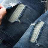  Quần jean Heboz slim ripped D201 - 00003283 