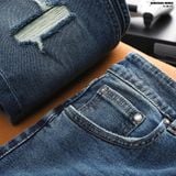  Quần jean Heboz slim ripped D201 - 00003283 