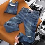  Quần jean Heboz slim ripped D201 - 00003283 