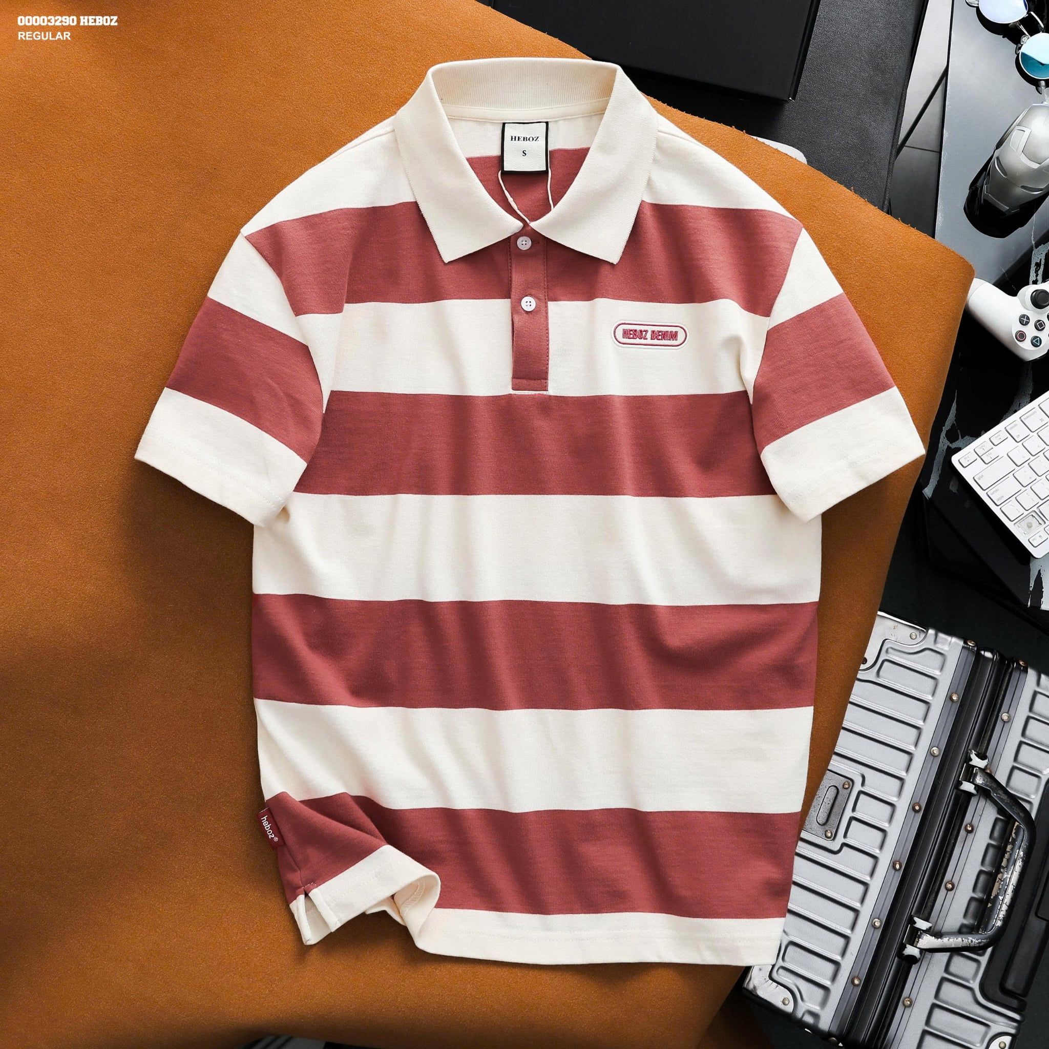  Áo polo Heboz large striped 3M - 00003290 