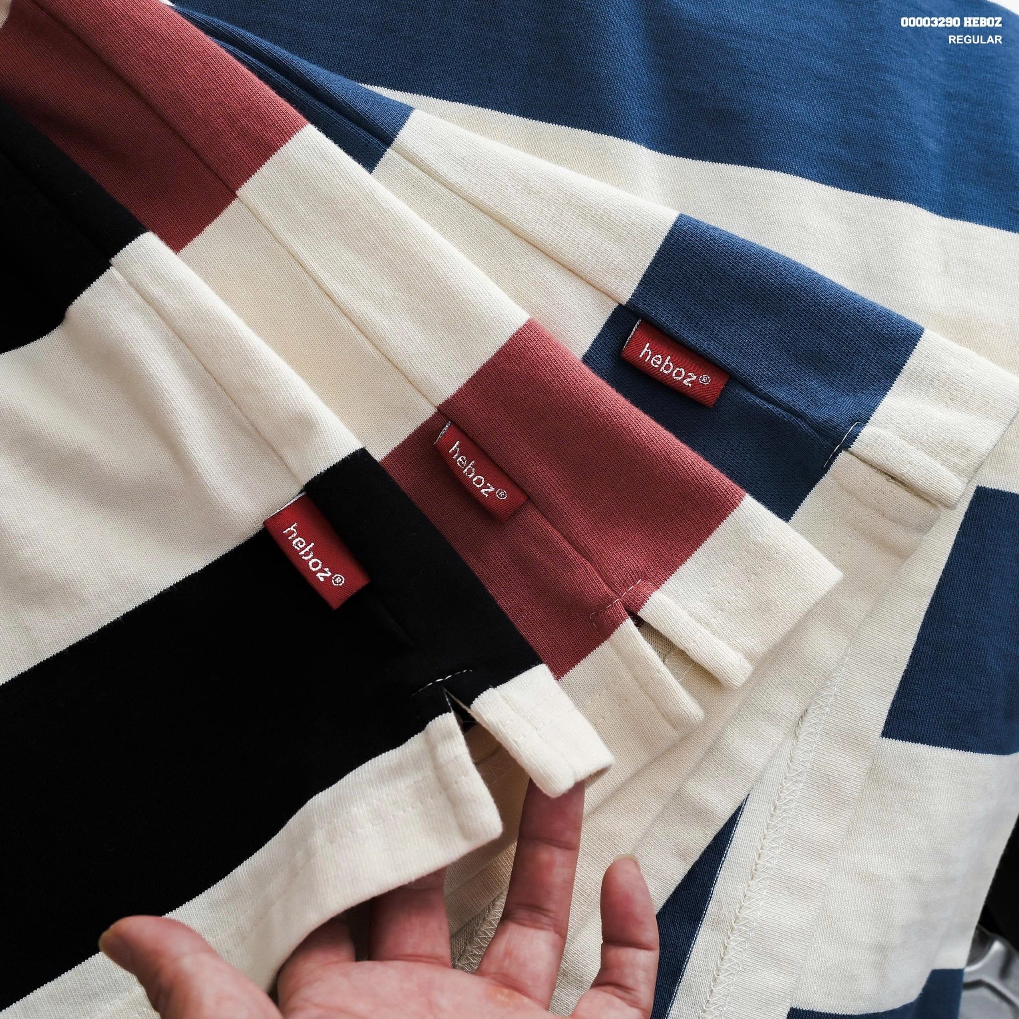  Áo polo Heboz large striped 3M - 00003290 