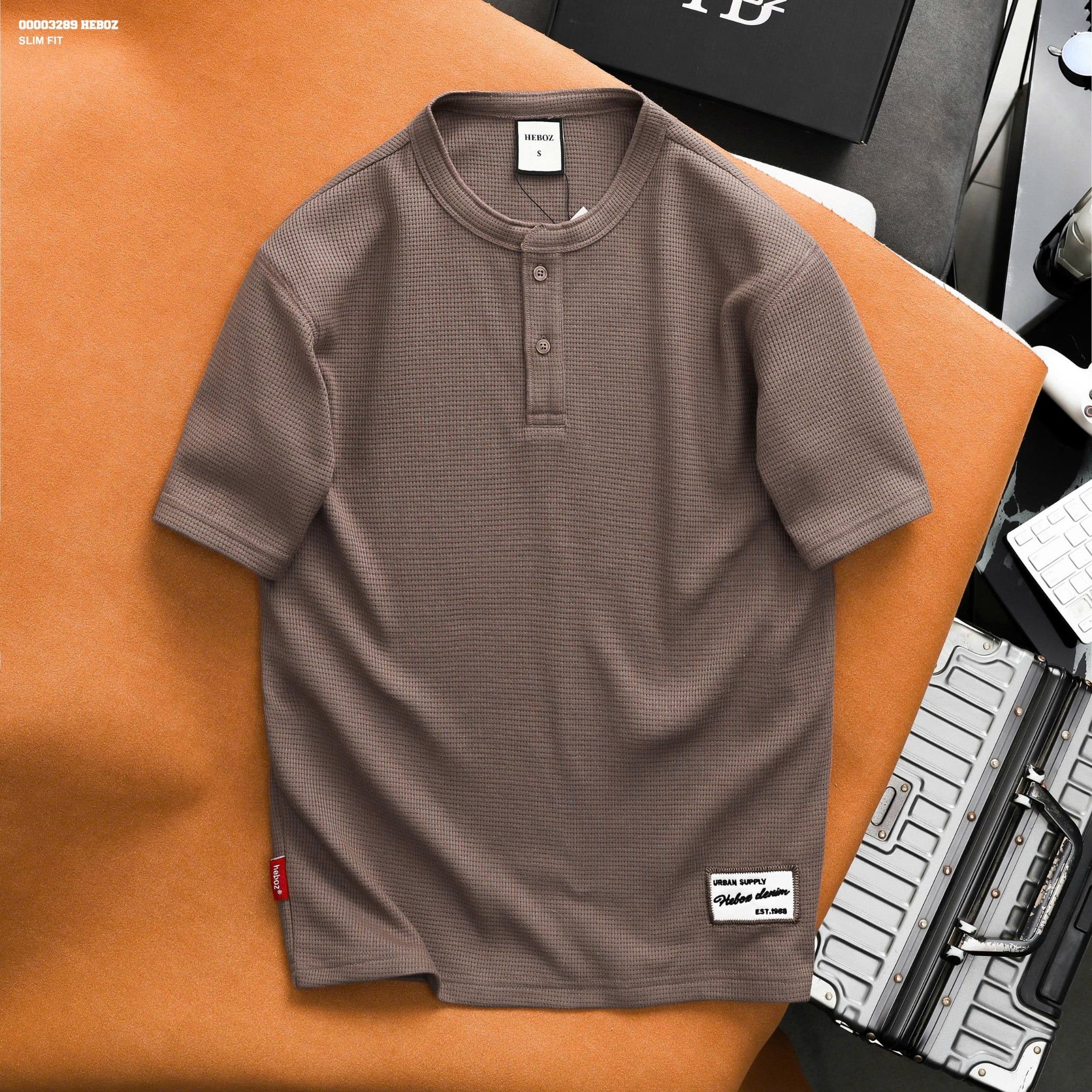  Áo thun Heboz henley honeycomb 3M - 00003289 