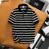  Áo polo Heboz striped zipper 3M-00003291 