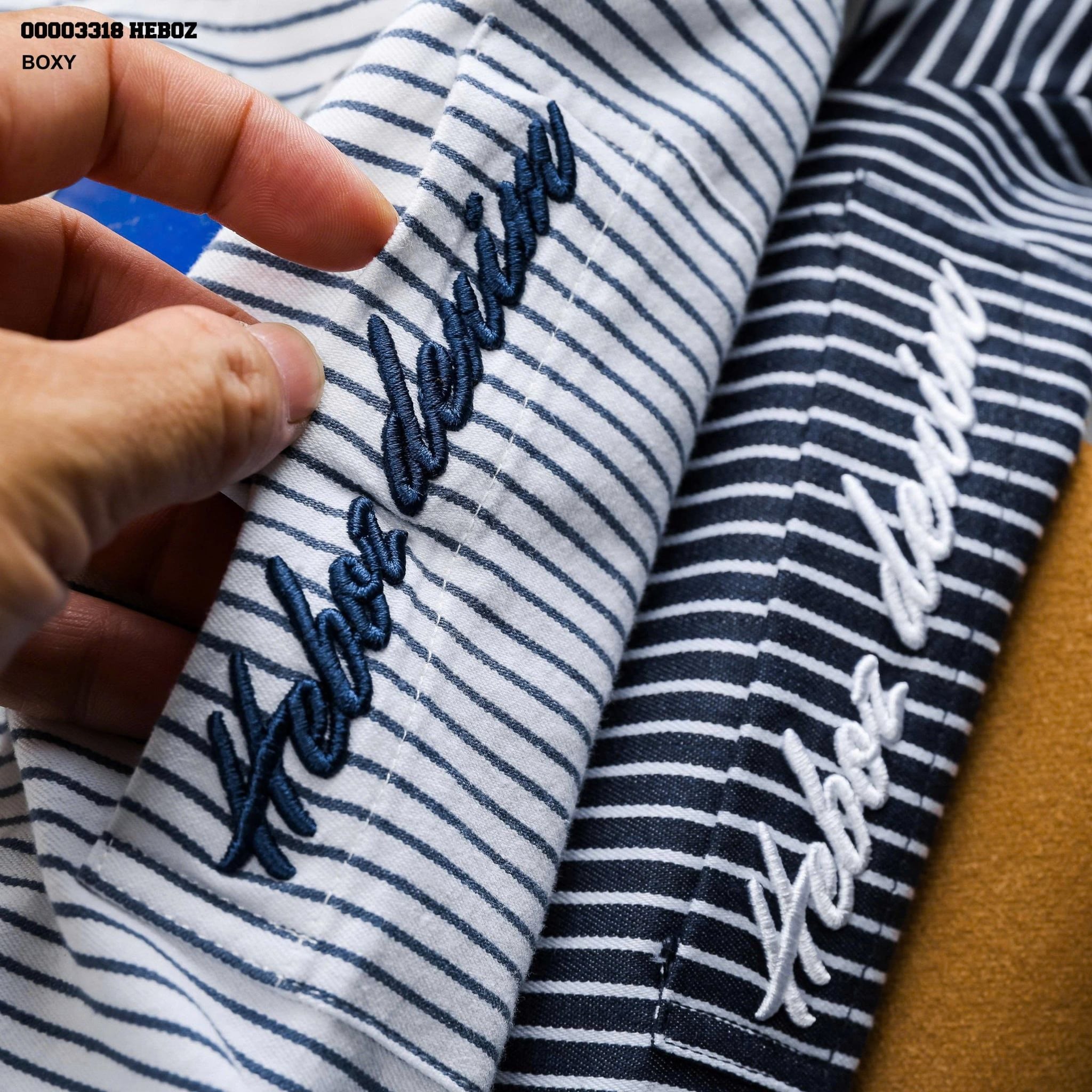  Áo sơ mi Heboz boxy striped 2M - 00003318 