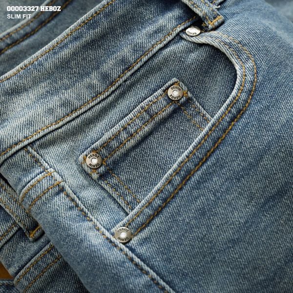  Quần jean Heboz slim trơn D203 - 00003327 
