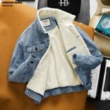  Áo khoác Heboz sherpa denim 2M - 00003322 