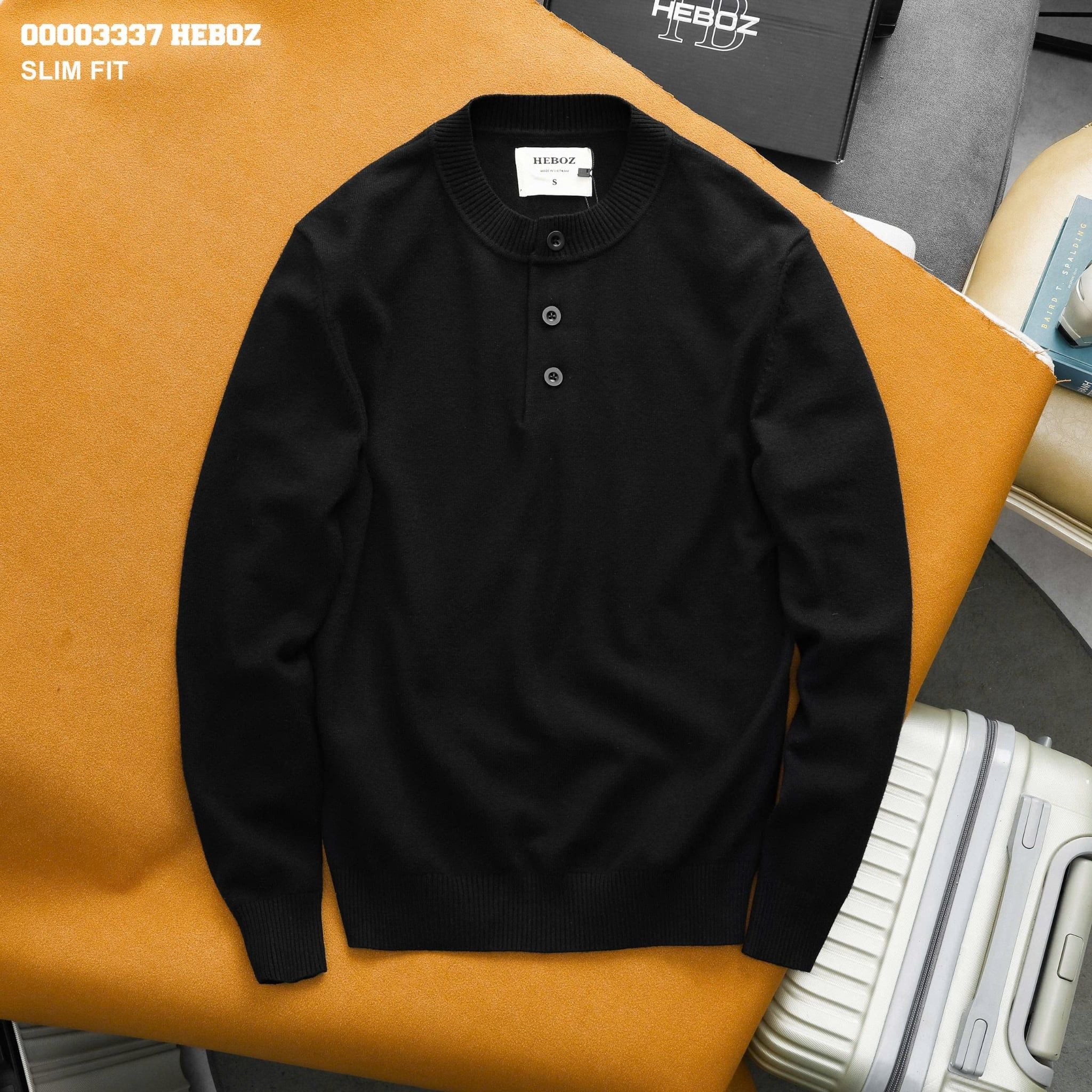 Áo len Heboz henley 3M - 00003337 