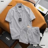  Quần short nam HEBOZ linen stripped 2M - 00002755 