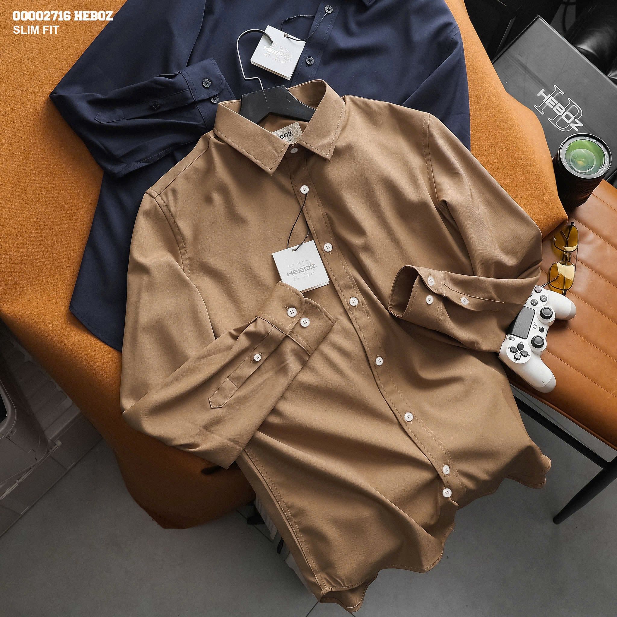  Áo sơ mi nam Heboz basic 4M - 00002716 