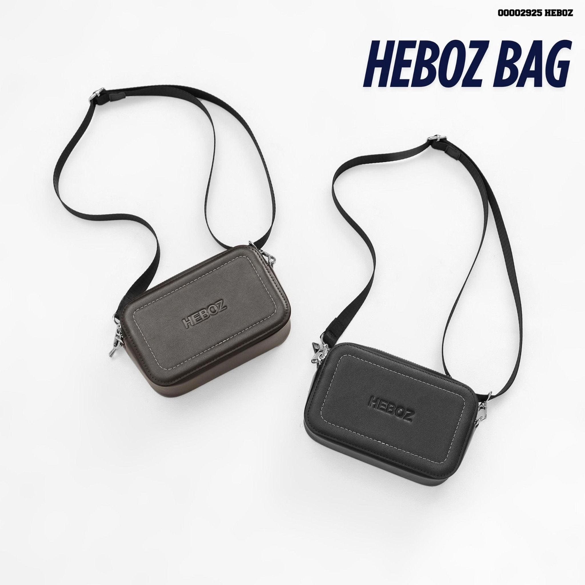  Túi đeo chéo nam Heboz da 2M - 00002925 