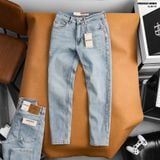  Quần jean nam HEBOZ dáng slim trơn D115 - 00003112 