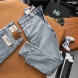  Quần jean nam HEBOZ dáng slim trơn D115 - 00003112 