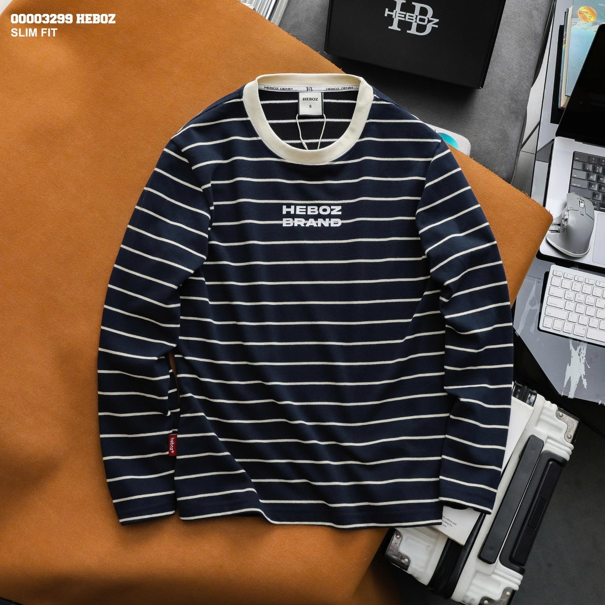  Áo thun Heboz long sleeve striped 2M - 00003299 