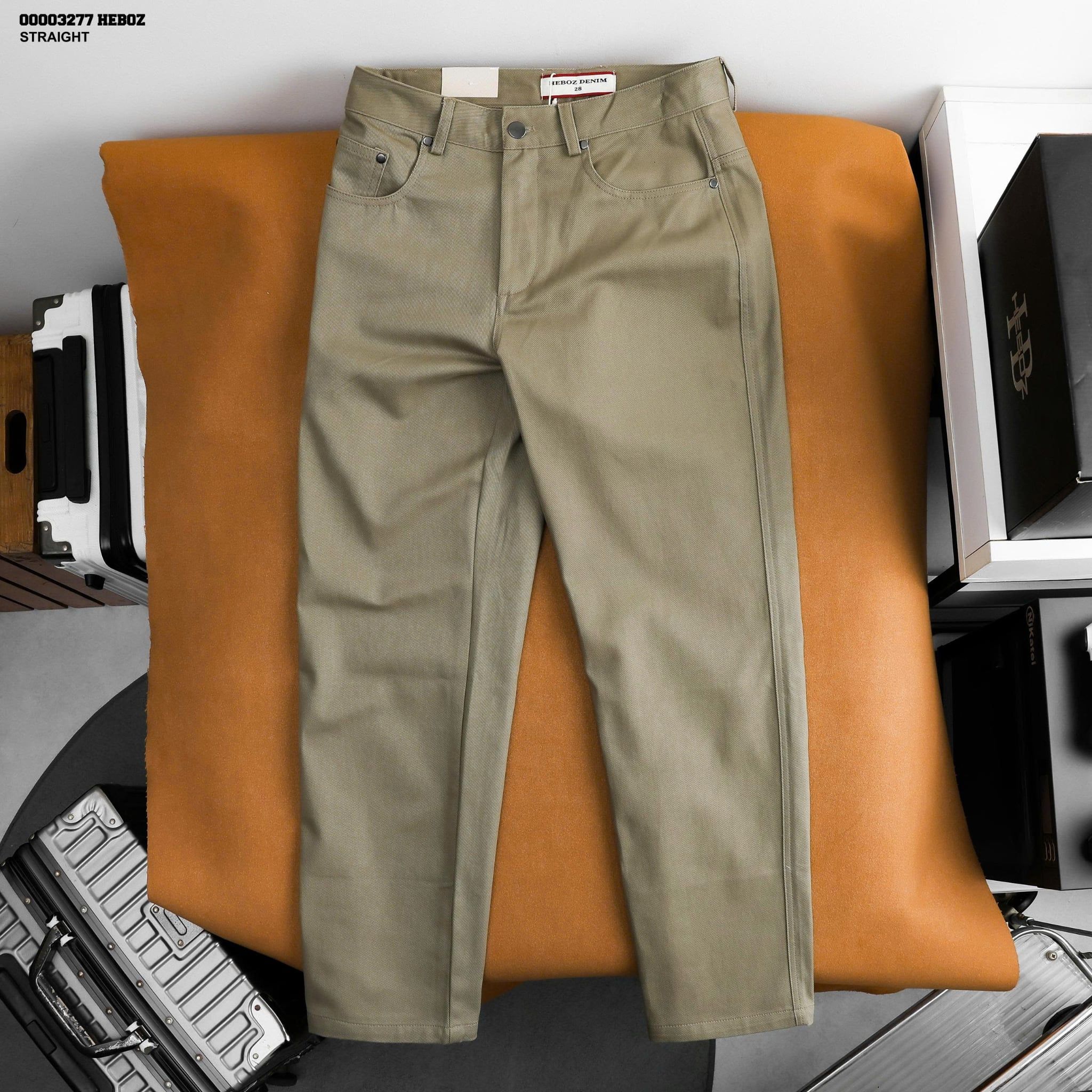  Quần kaki Heboz kiểu jean straight 4M - 00003277 