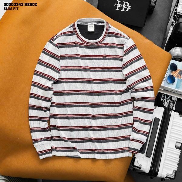  Áo thun sweater Heboz striped retro 2M - 00003343 