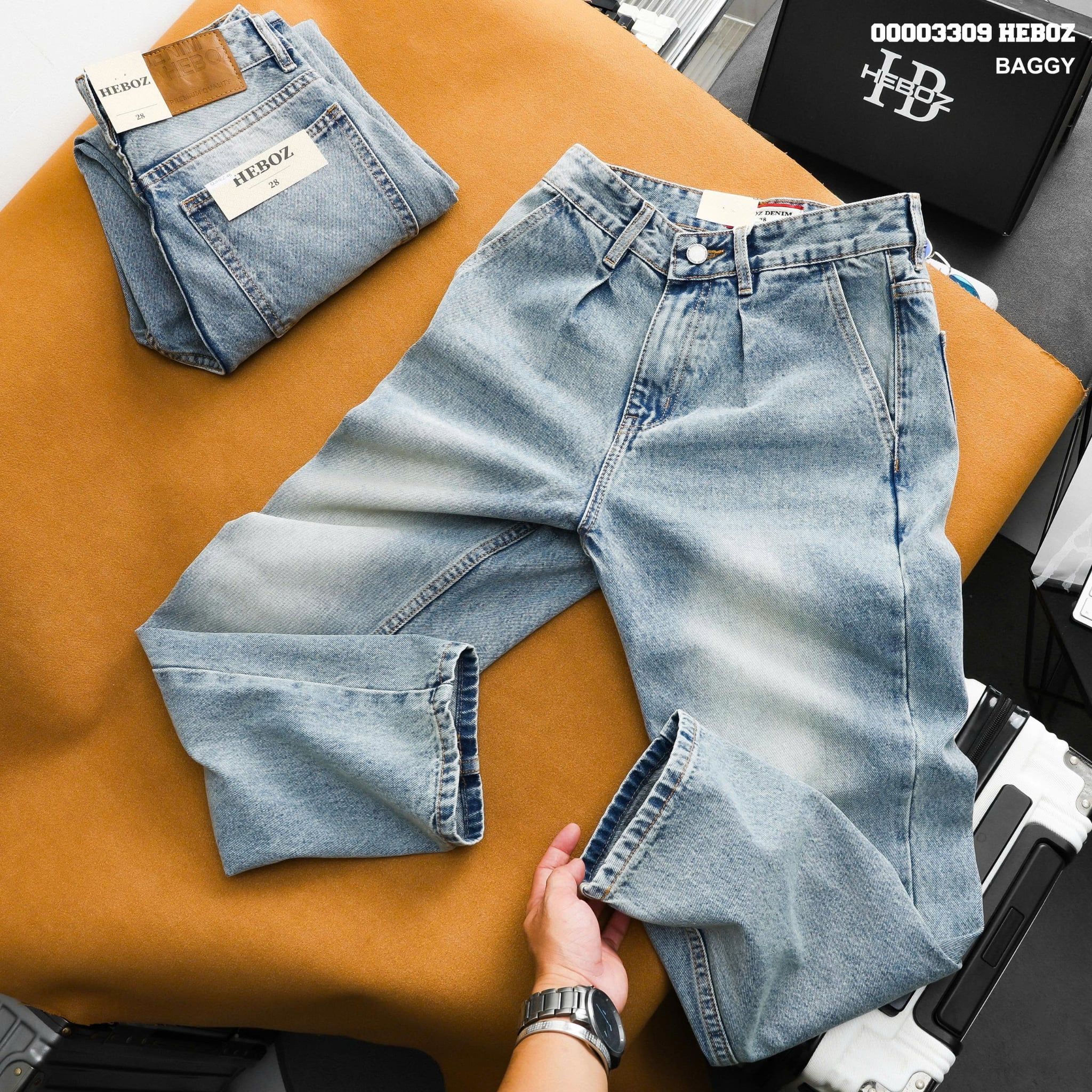  Quần jean Heboz baggy D46 - 00003309 