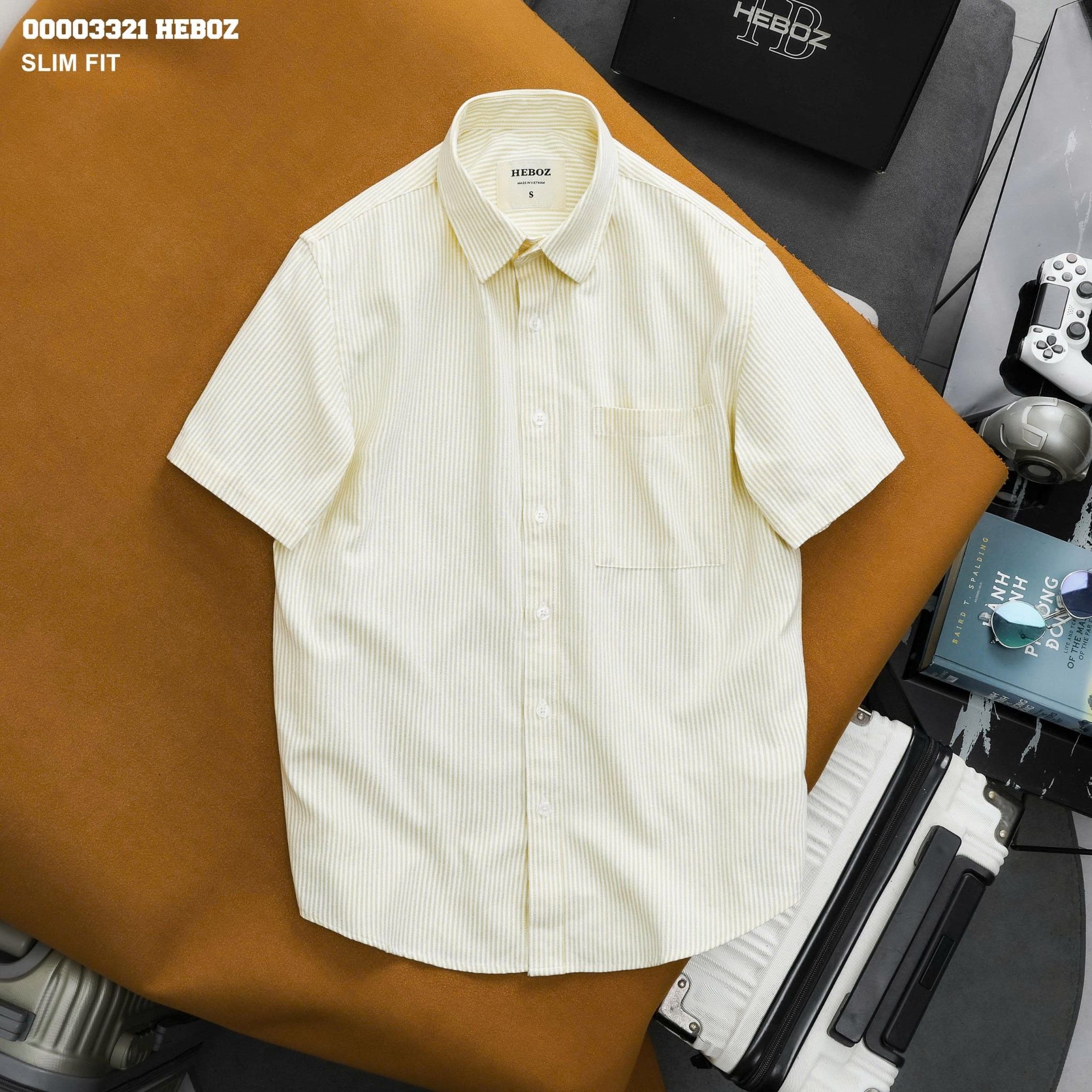  Áo sơ mi Heboz ngắn tay oxford 3M - 00003321 