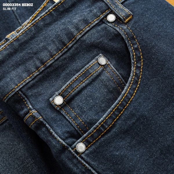  Quần jean nam Heboz basic slim fit D48 - 00003354 