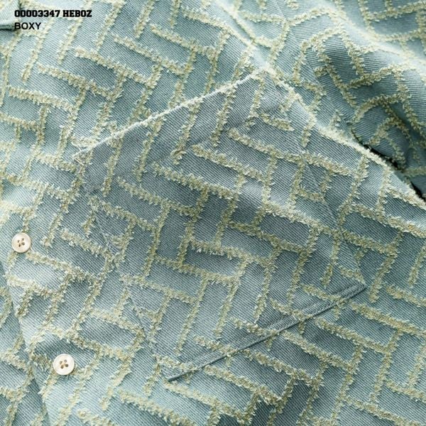  Áo sơ mi Heboz jacquard ngắn tay 3 - 00003347 