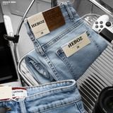  Quần jean Heboz dáng slim trơn D35 - 00003275 