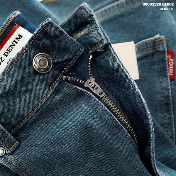 Quần jean Heboz slim trơn D204 - 00003328 