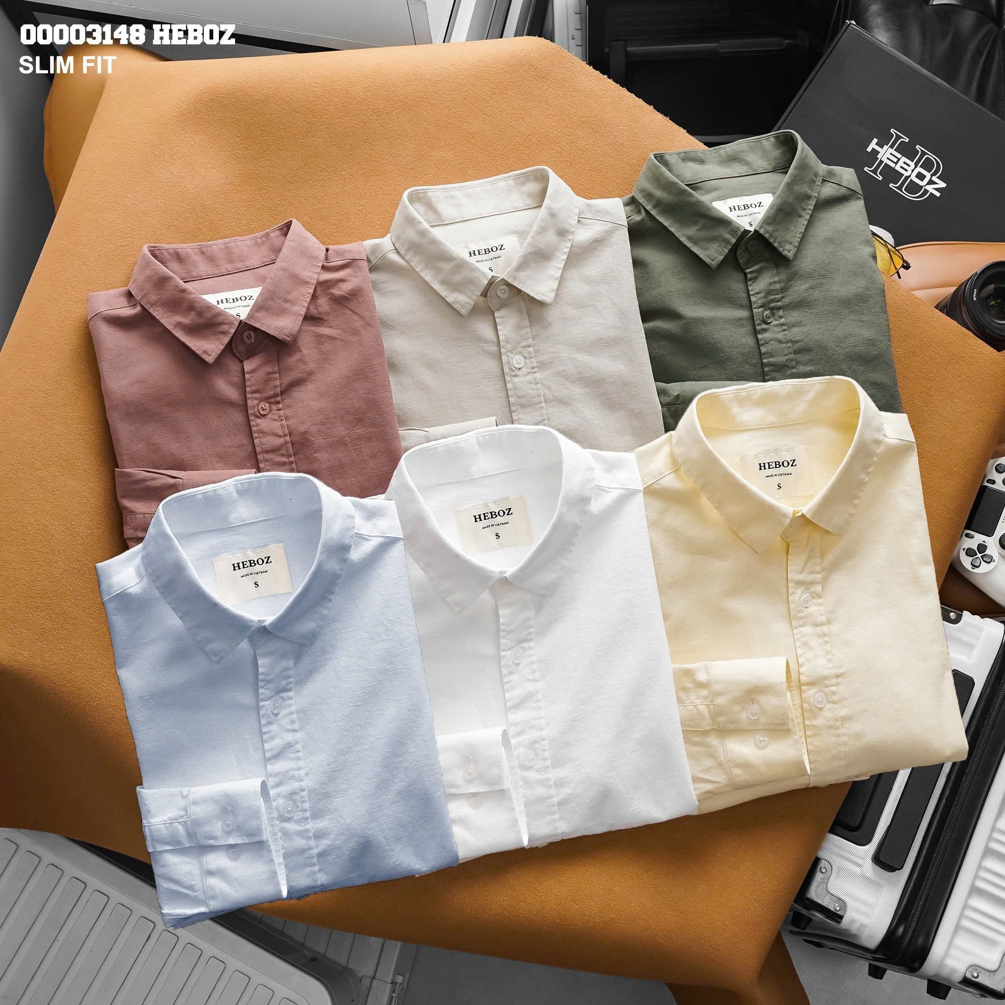  Áo sơ mi nam HEBOZ linen cao cấp 5M	 - 00003148 