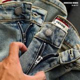  Quần jean Heboz dáng slim trơn D39 - 00003312 