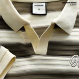  Áo polo Heboz collar V striped 2M - 00003298 