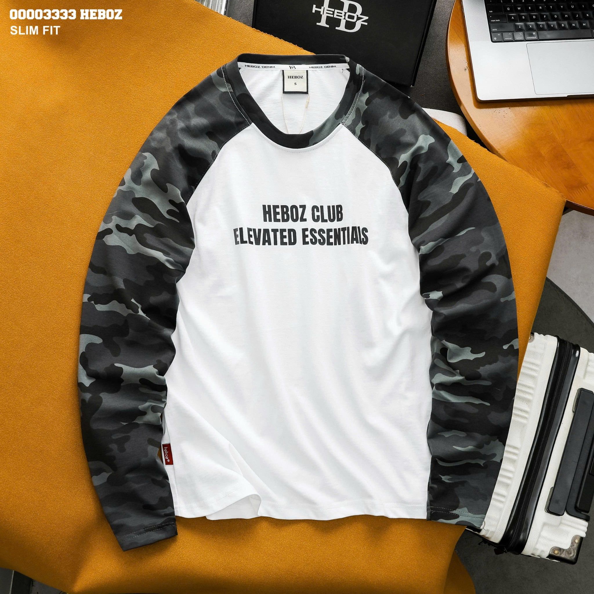  Áo thun Heboz dài tay slim camo - 00003333 