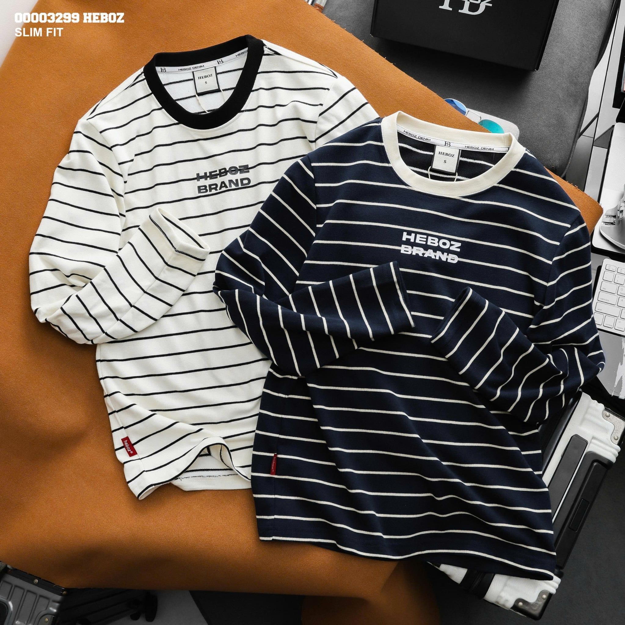  Áo thun Heboz long sleeve striped 2M - 00003299 