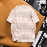  Áo thun Heboz henley striped 4M - 00003310 